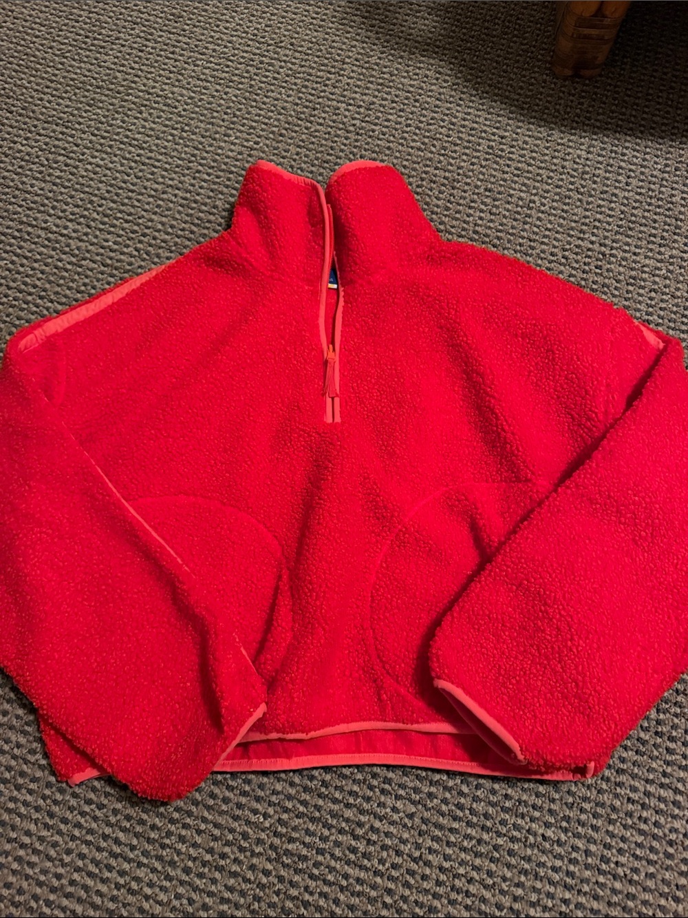 Old navy Red Quarter-Zip Fleece Pullover